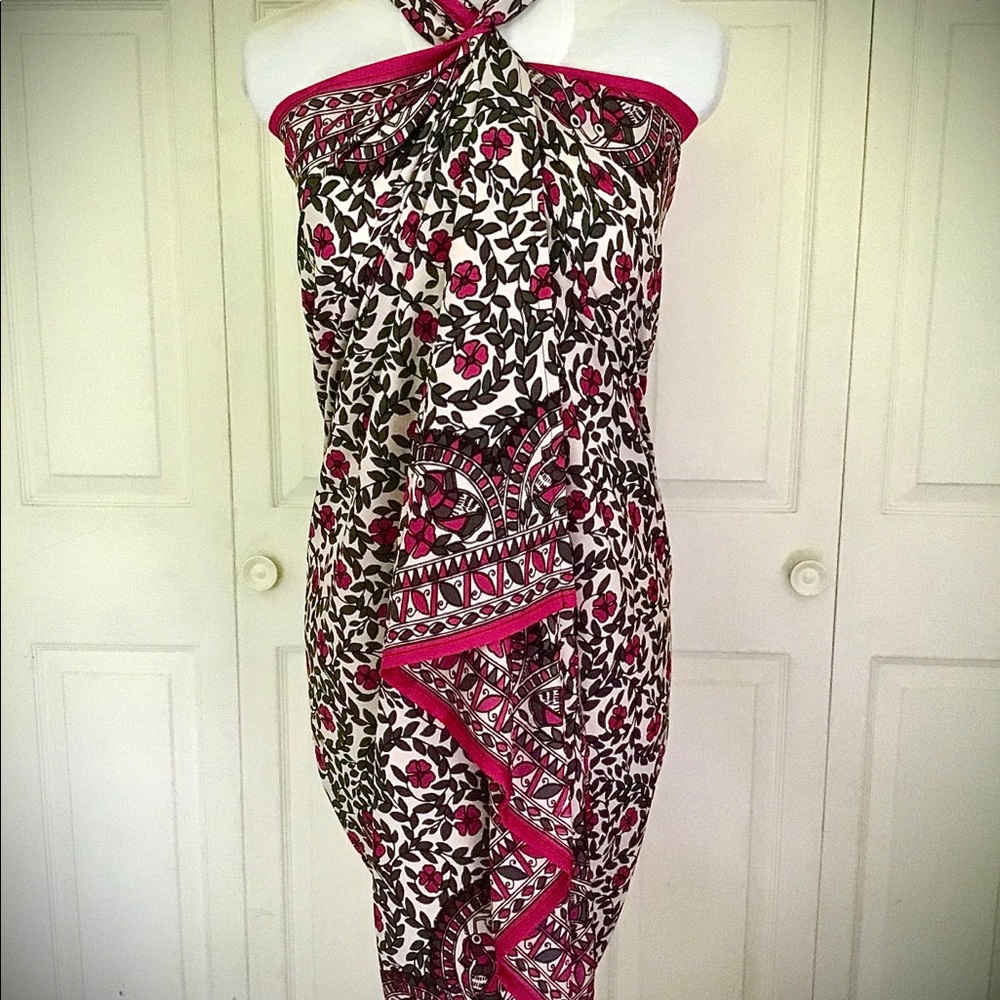 NWOT Handmade Plus Sarong made from Vintage Sari Fabric